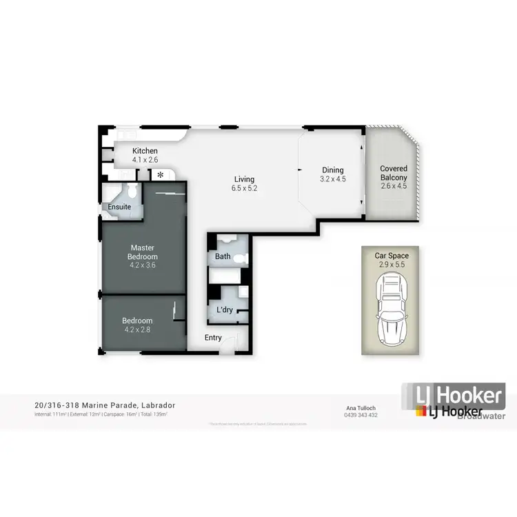 Floorplan of Homely unit listing, 20/316-318 Marine Parade, Labrador QLD 4215