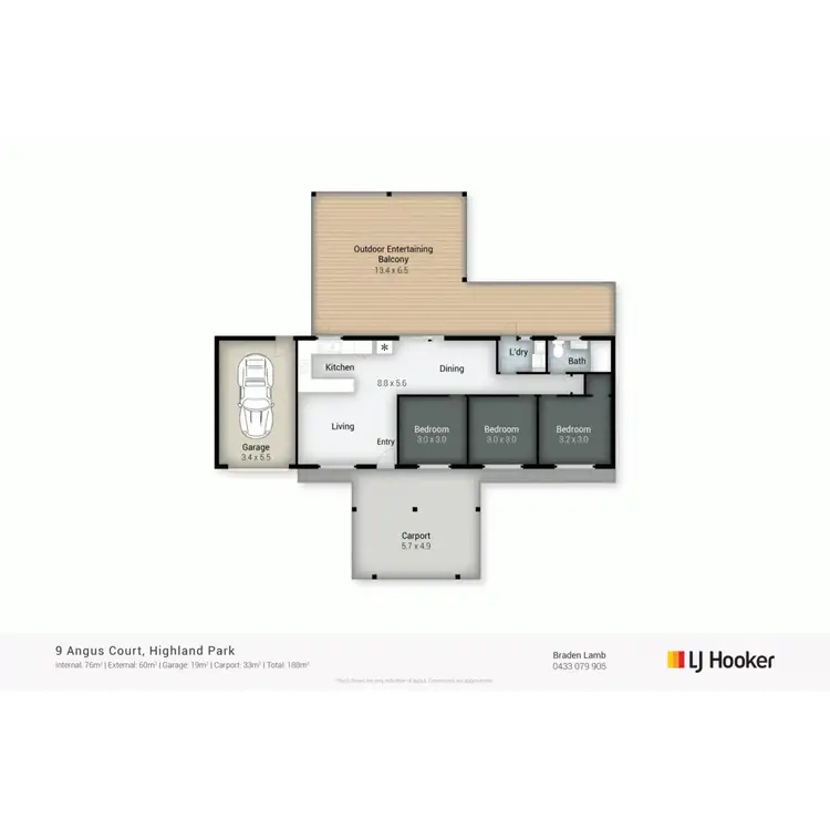 Floorplan of Homely house listing, 9 Angus Court, Highland Park QLD 4211