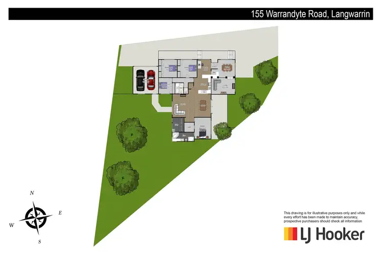 Floorplan of Homely house listing, 155 Warrandyte Road, Langwarrin VIC 3910
