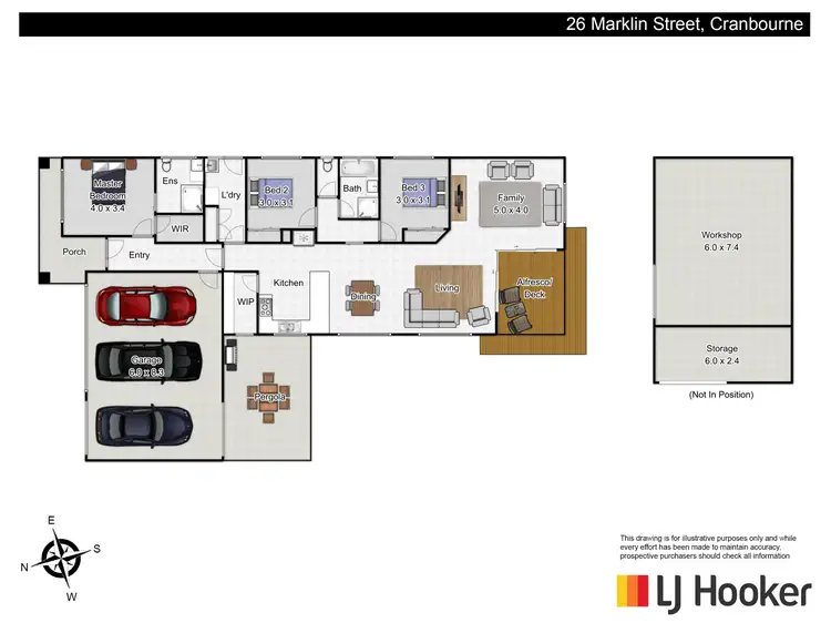 Floorplan of Homely house listing, 26 Marklin Street, Cranbourne VIC 3977