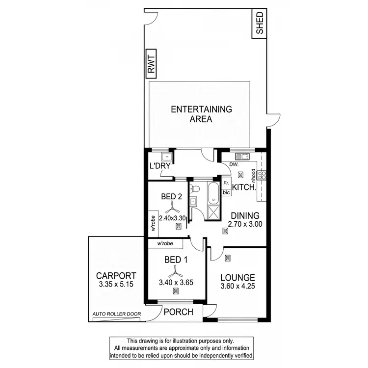 Floorplan of Homely unit listing, 3/507A Anzac Highway, Glenelg North SA 5045