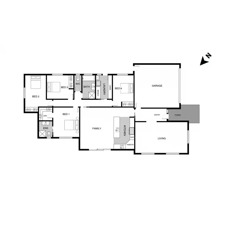 Floorplan of Homely house listing, 12 Joan Long Street, Franklin ACT 2913