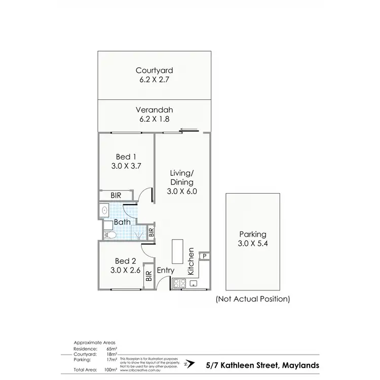 Floorplan of Homely apartment listing, 5/7 Kathleen Avenue, Maylands WA 6051