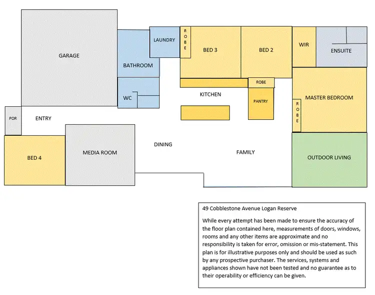 Floorplan of Homely house listing, 49 Cobblestone Avenue, Logan Reserve QLD 4133