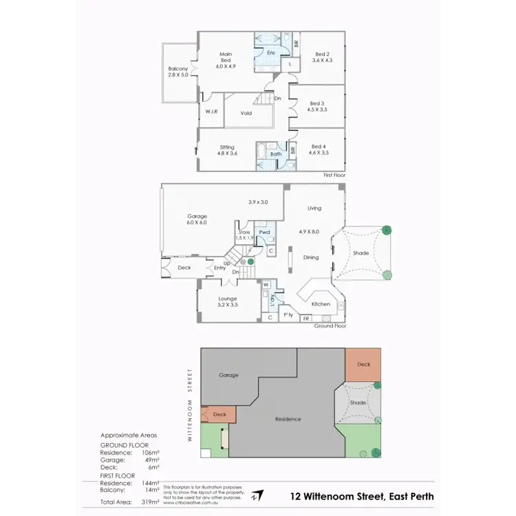 Floorplan of Homely house listing, 12 Wittenoom Street, East Perth WA 6004