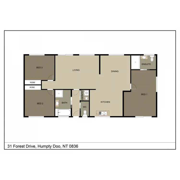Floorplan of Homely house listing, 31 Forest Drive, Humpty Doo NT 836