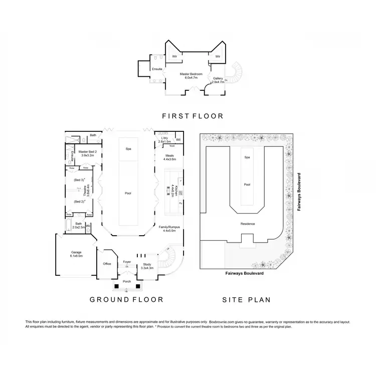 Floorplan of Homely house listing, 17 Fairways Boulevard, Deer Park VIC 3023