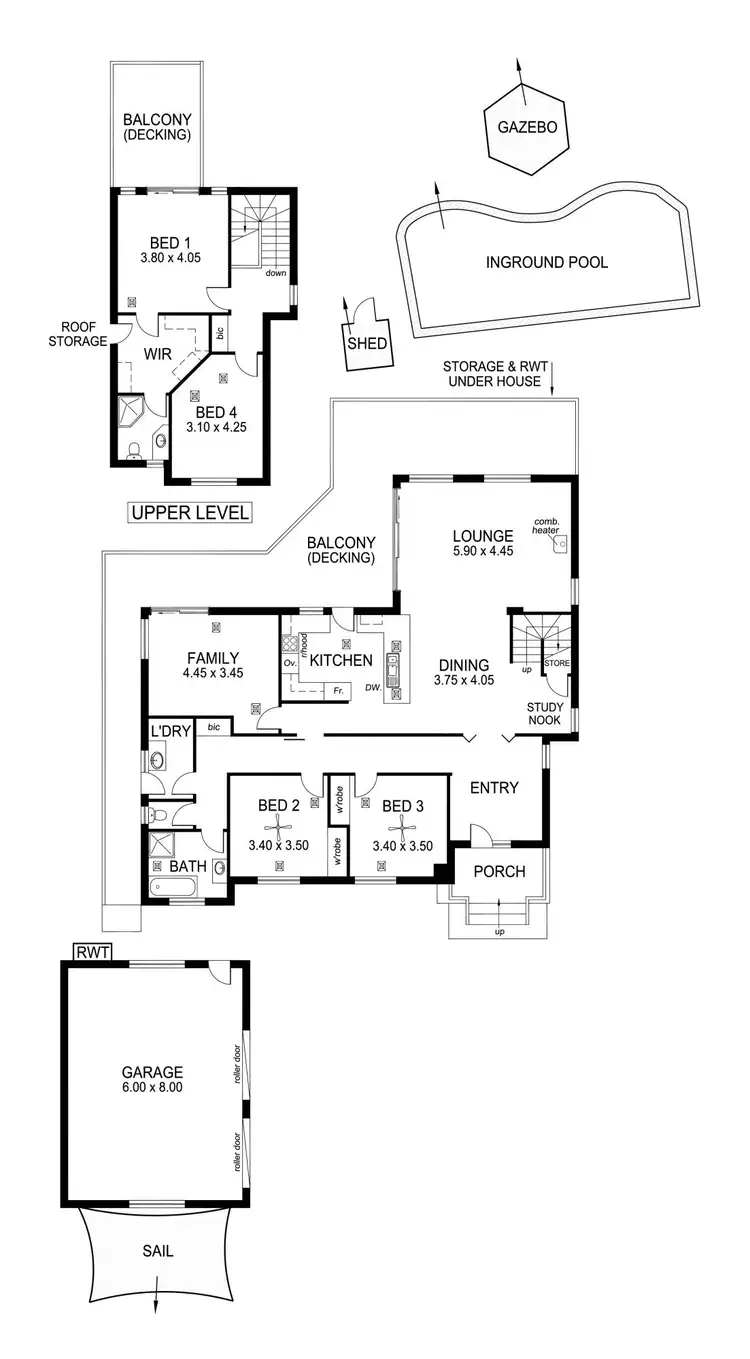 Floorplan of Homely house listing, 16A Wilpena Street, Eden Hills SA 5050