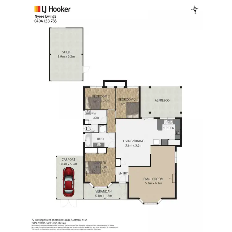 Floorplan of Homely house listing, 72 Riesling Street, Thornlands QLD 4164
