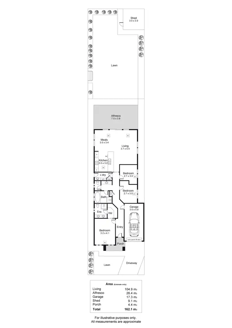 Floorplan of Homely house listing, 4a Dampier Avenue, Findon SA 5023