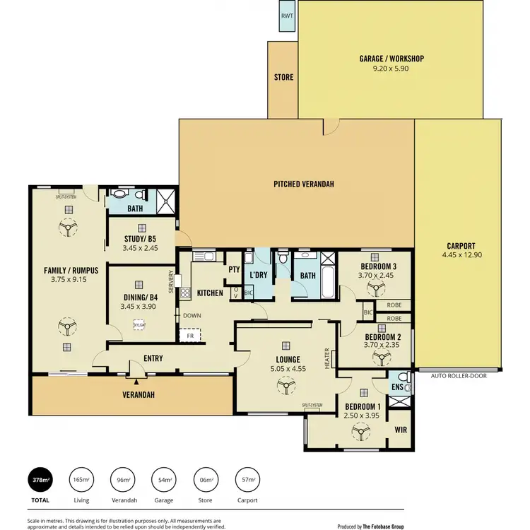 Floorplan of Homely house listing, 3 Nagle Avenue, Fairview Park SA 5126