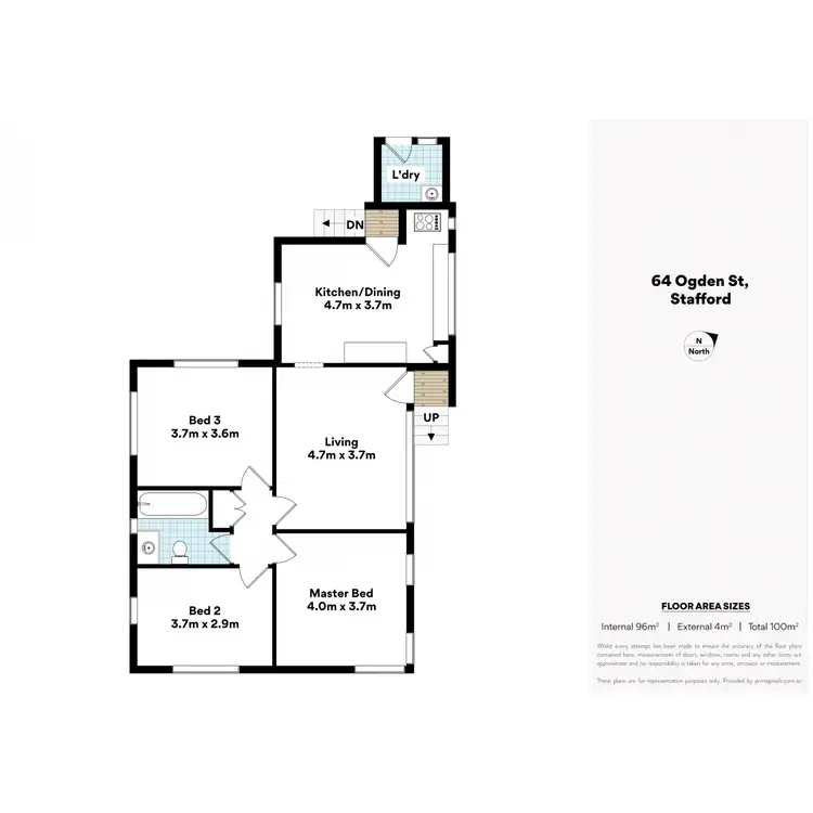 Floorplan of Homely house listing, 64 Ogden Street, Stafford QLD 4053
