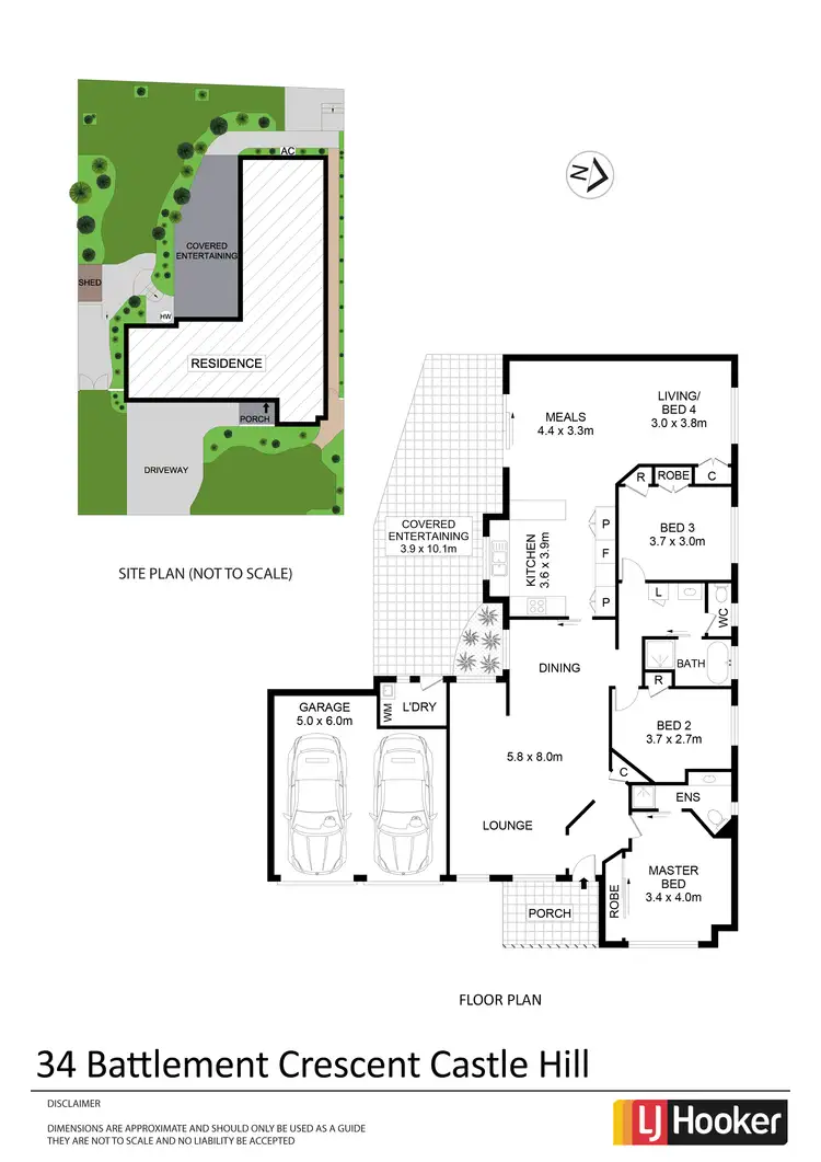 Floorplan of Homely house listing, 34 Battlement Crescent, Castle Hill NSW 2154