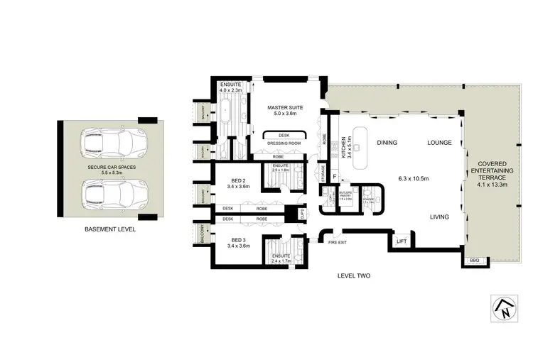 Floorplan of Homely apartment listing, 2/10 Sutherland Crescent, Darling Point NSW 2027