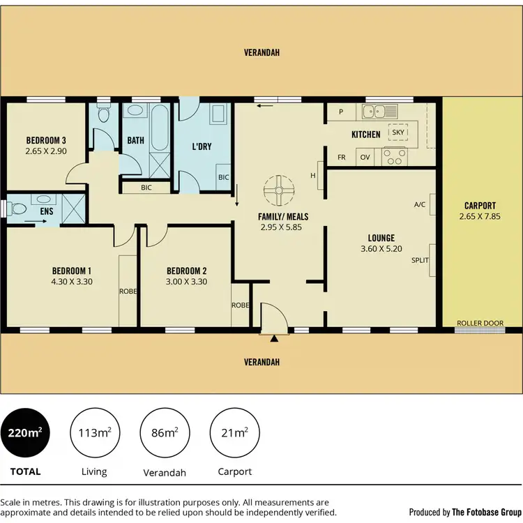 Floorplan of Homely house listing, 43 Woodfield Drive, Salisbury Downs SA 5108