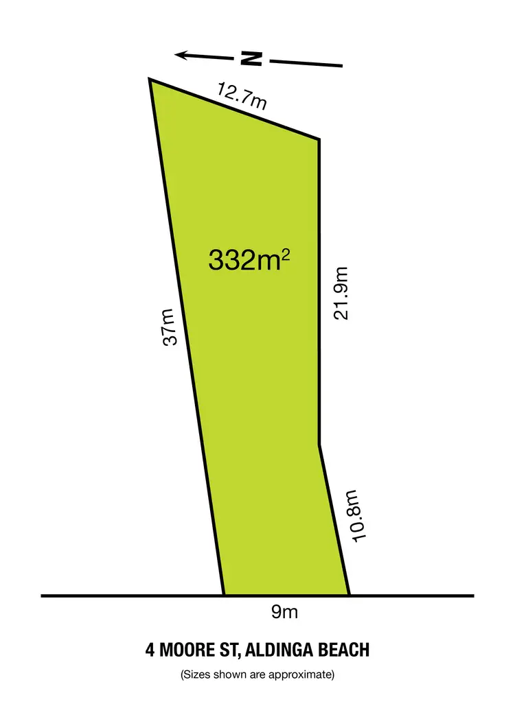 Floorplan of Homely land listing, 4 Moore Street, Aldinga Beach SA 5173