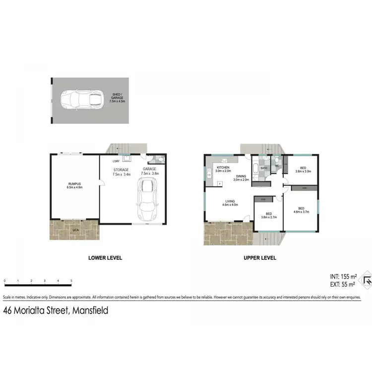 Floorplan of Homely house listing, 46 Morialta Street, Mansfield QLD 4122