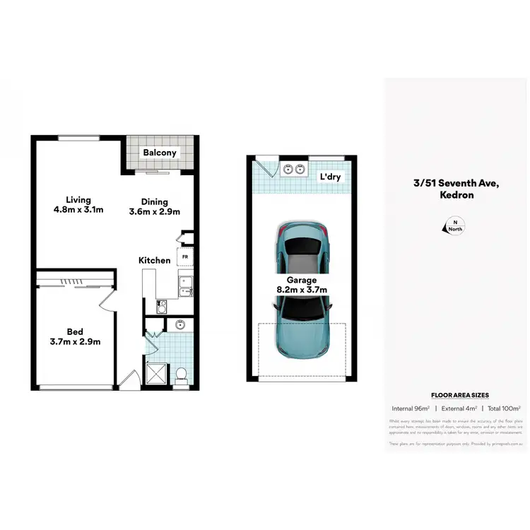 Floorplan of Homely unit listing, 3/51 Seventh Avenue, Kedron QLD 4031