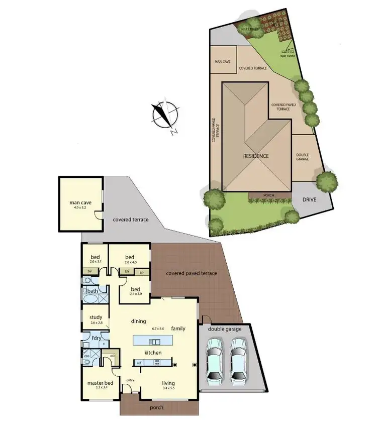 Floorplan of Homely house listing, 39 Lesley Drive, Hampton Park VIC 3976
