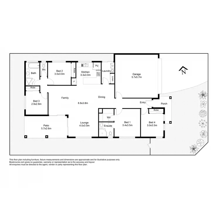 Floorplan of Homely house listing, 21 Gardener Drive, Point Cook VIC 3030