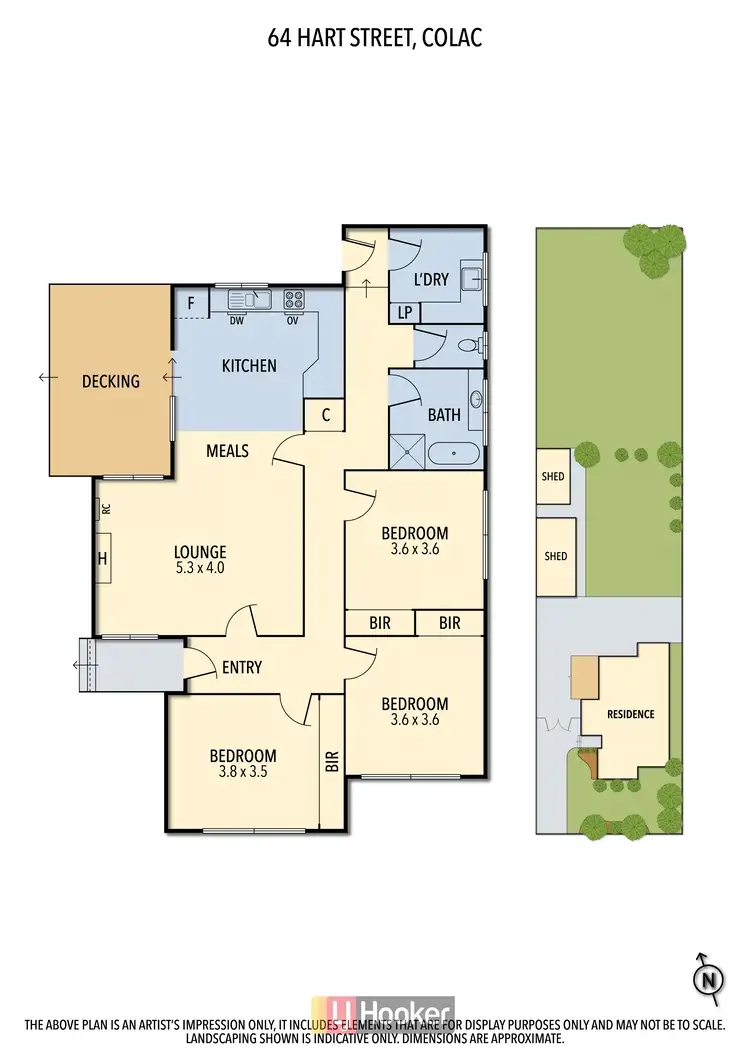 Floorplan of Homely house listing, 64 Hart Street, Colac VIC 3250