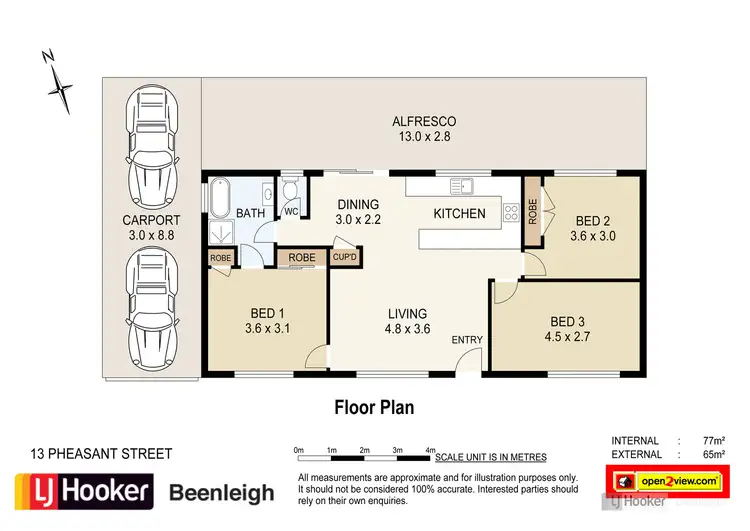 Floorplan of Homely house listing, 13 Pheasant Avenue, Beenleigh QLD 4207