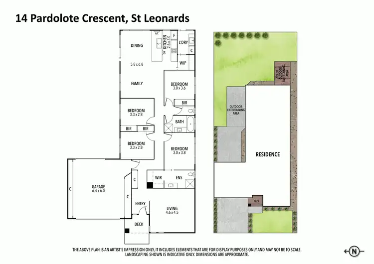 Floorplan of Homely house listing, 14 Pardolote Crescent, St Leonards VIC 3223