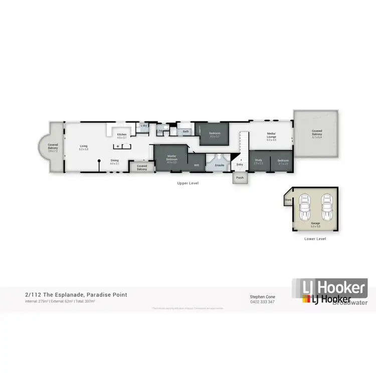 Floorplan of Homely townhouse listing, 2/112 The Esplanade, Paradise Point QLD 4216
