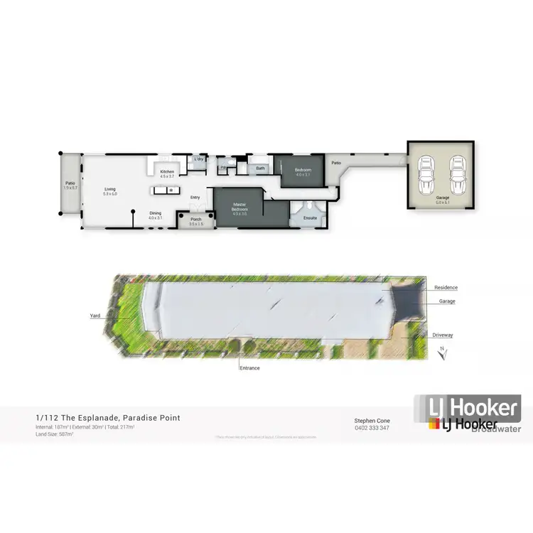 Floorplan of Homely townhouse listing, 1/112 The Esplanade, Paradise Point QLD 4216