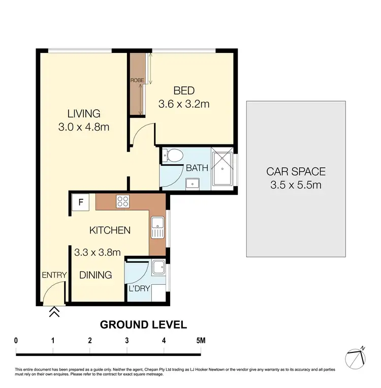Floorplan of Homely apartment listing, 1/11 Bayley Street, Marrickville NSW 2204