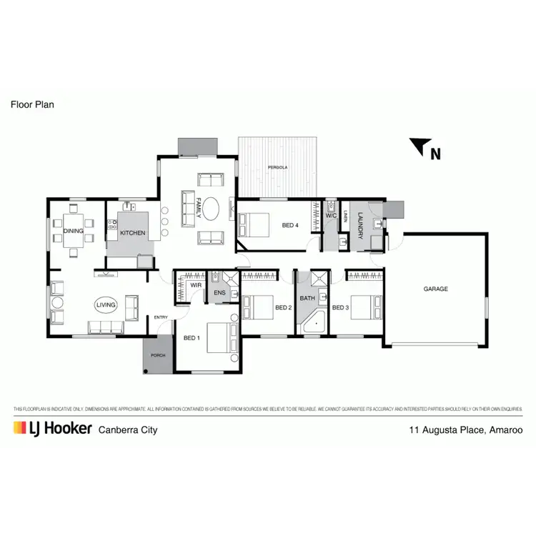 Floorplan of Homely house listing, 11 Augusta Place, Amaroo ACT 2914