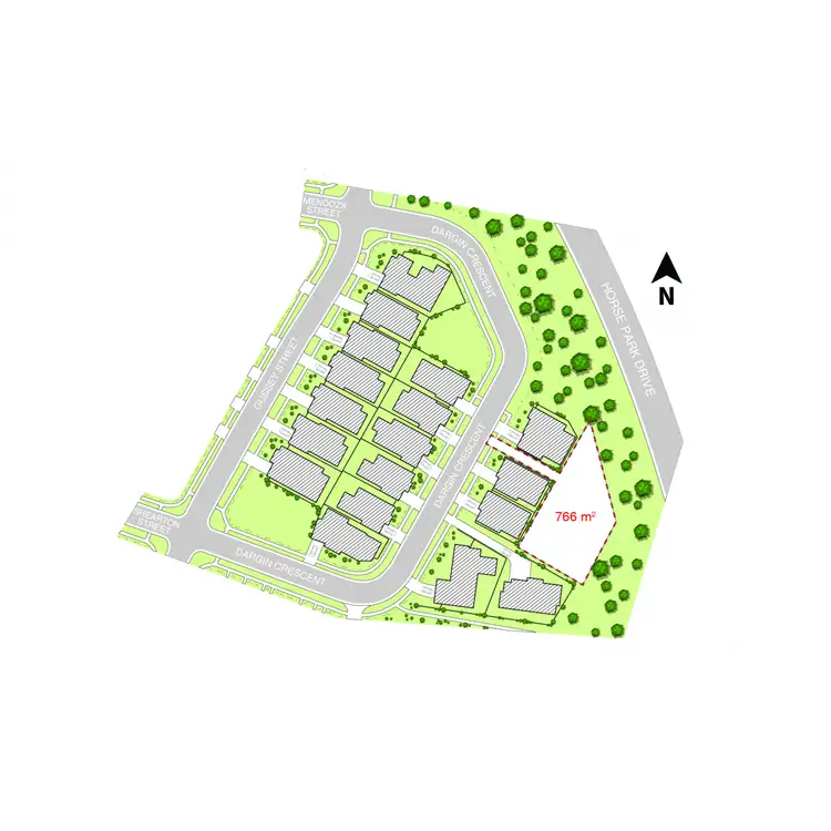 Floorplan of Homely land listing, 44 Dargin Crescent, Moncrieff ACT 2914