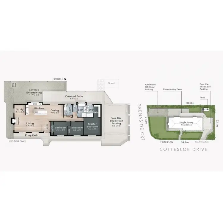 Floorplan of Homely house listing, 37 Cottesloe Drive, Robina QLD 4226