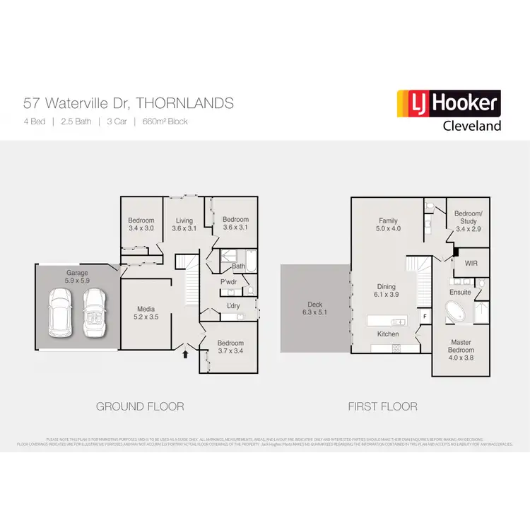 Floorplan of Homely house listing, 57 Waterville Drive, Thornlands QLD 4164