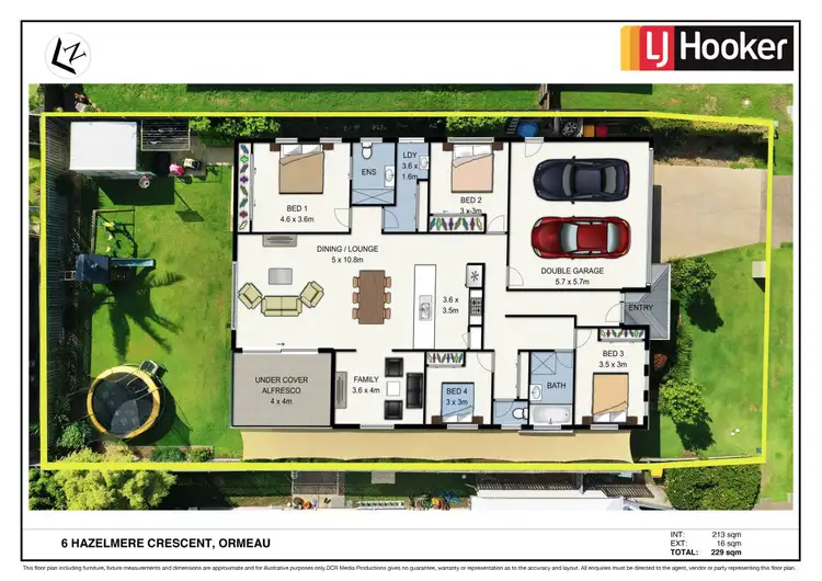 Floorplan of Homely house listing, 6 Hazelmere Crescent, Ormeau QLD 4208