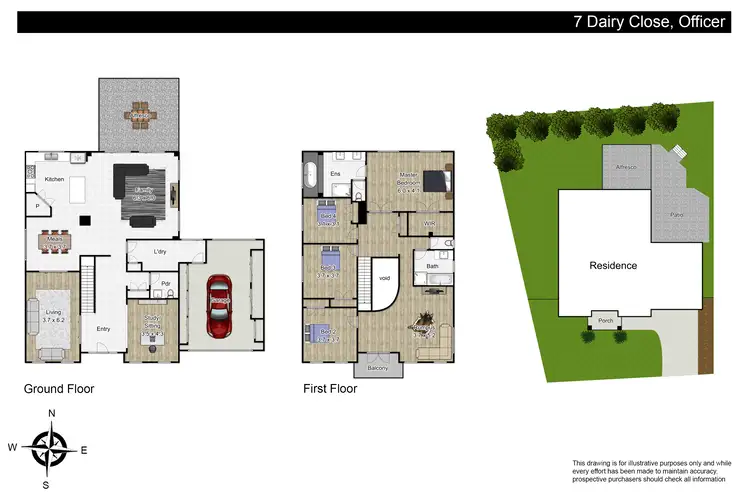 Floorplan of Homely house listing, 7 Dairy Close, Officer VIC 3809