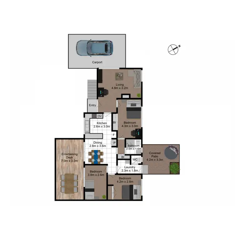 Floorplan of Homely house listing, 10 Du Faur Street, Mawson ACT 2607