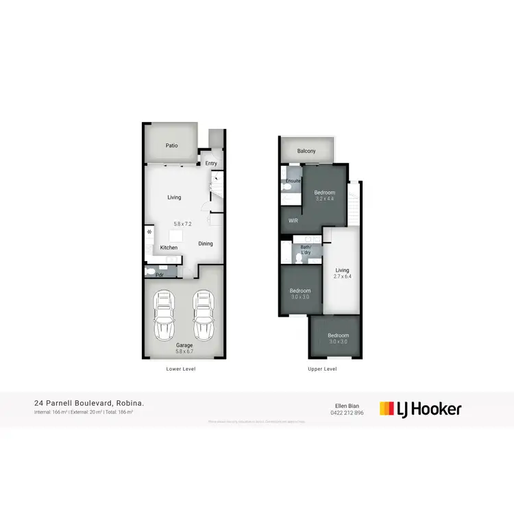 Floorplan of Homely house listing, 24 Parnell Boulevard, Robina QLD 4226