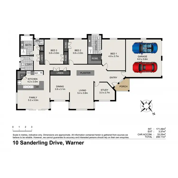 Floorplan of Homely house listing, 10 Sanderling Drive, Warner QLD 4500