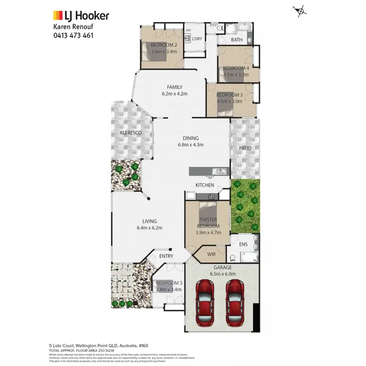 Floorplan of Homely house listing, 5 Lido Court, Wellington Point QLD 4160