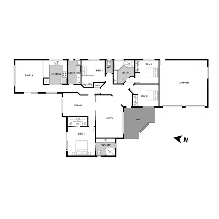 Floorplan of Homely house listing, 6 Giliruk Crescent, Ngunnawal ACT 2913