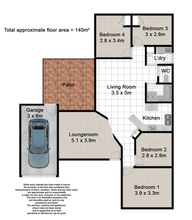 Floorplan of Homely house listing, 47 Mortlake Crescent, Boronia Heights QLD 4124