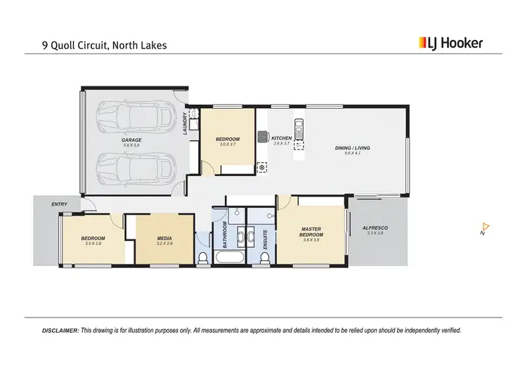 Floorplan of Homely house listing, 9 Quoll Circuit, North Lakes QLD 4509