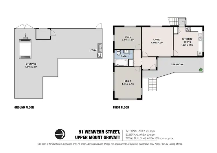 Floorplan of Homely house listing, 51 Wemvern Street, Upper Mount Gravatt QLD 4122