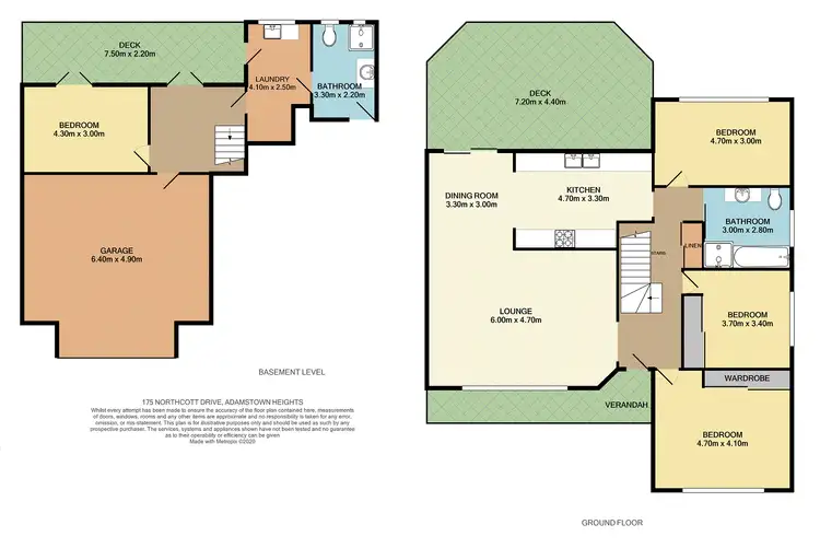 Floorplan of Homely house listing, 175 Northcott Drive, Adamstown Heights NSW 2289