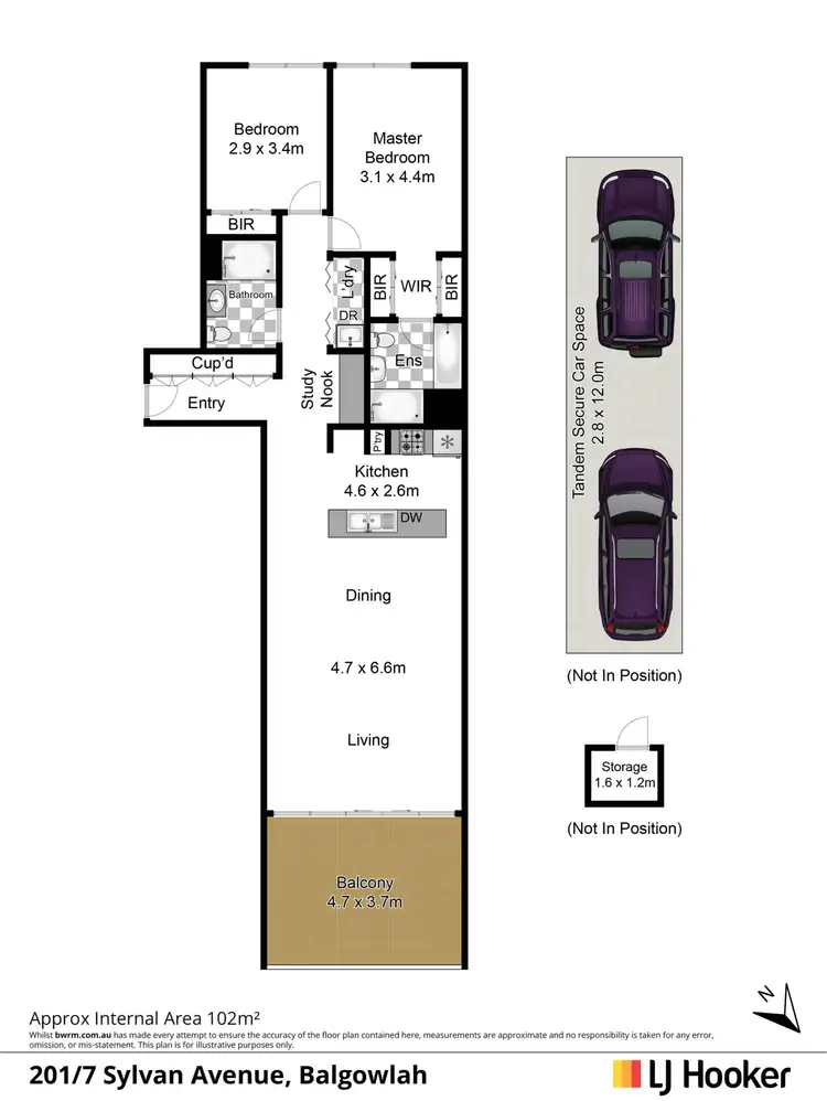 Floorplan of Homely apartment listing, 201/7 Sylvan Avenue, Balgowlah NSW 2093
