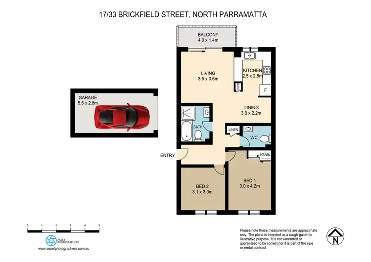 Floorplan of Homely unit listing, Unit 17/33-41 Brickfield Street, North Parramatta NSW 2151