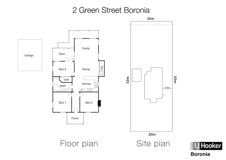 Floorplan of Homely house listing, 2 Green Street, Boronia VIC 3155