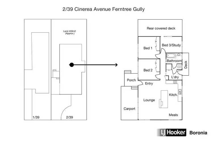 Floorplan of Homely house listing, 2/39 Cinerea Avenue, Ferntree Gully VIC 3156