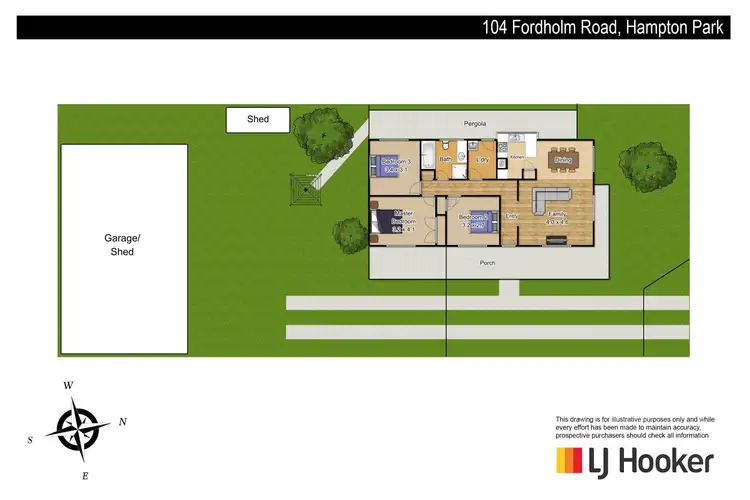 Floorplan of Homely house listing, 104 Fordholm Road, Hampton Park VIC 3976